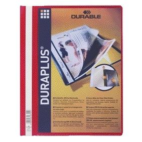 Durable - Dossier à fixation rapide Duraplus A4 rouge | 25 pièces