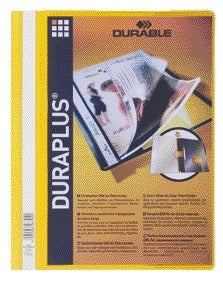 Durable - Dossier à fixation rapide Duraplus A4 jaune | 25 pièces