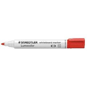 STAEDTLER - Marqueur pour tableau blanc Lumocolor 351 rond rouge 2mm | 10 pièces