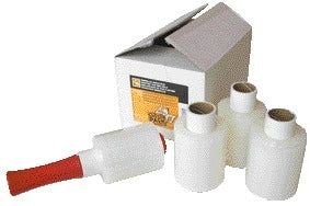 CleverPack - Film d'emballage 10cmx250m 20mu avec distributeur transparent pack de 6 rouleaux