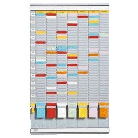 Djois - Tableau de planification semaine 20 compartiments gris