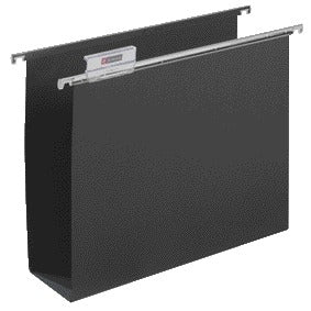 Djois - Dossier suspendu A4 frontal fond U 80mm noir | 5 pièces