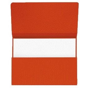 Jalema -  Pocketmap folio 100% gerecycled karton 250gr rood | 10 stuks