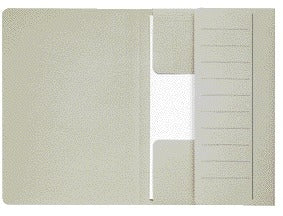 Djois - Aktenordner Mammoet Folio 3 Klappen 250gr recycelt grau 10 Stück