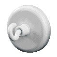 Dahle - Aimant avec crochet 36mm capacité de charge 8kg blanc