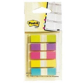 Post-it - Onglets 6835 11,9x43,1mm assortis | 6 pièces