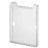 Exacompta - Porte-brochures mural A4 1 compartiment portrait transparent transparent | 10 pièces