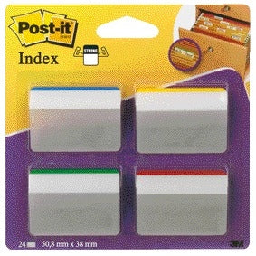 Post-it -  Indextabs  686a1 38x50.8mm strong geb ass | 6 stuks