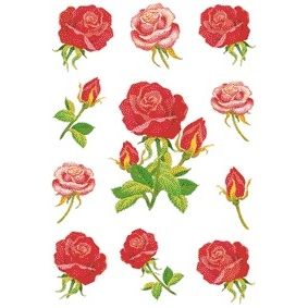 HERMA - Etiquette 3581 roses