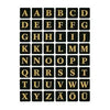 HERMA - Etiquette 4130 13x13Mm lettres A-Z noir sur or