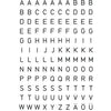 HERMA - Etiquette 4154 5mm lettre A-Z noir sur transparent | 10 pièces