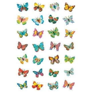 HERMA - Etiket 6819 feuille de paillettes papillon | 10 pièces