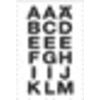 HERMA -  Etiket 4135 20x20mm letters A-Z zwart op transparant | 10 stuks