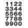 HERMA - Etiquette 4136 20x18mm chiffres 0-9 noir sur transparent