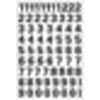 HERMA - Etiquette 4159 10mm chiffres 0-9 noir | 10 pièces