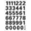 HERMA - Etiquette 4164 15mm chiffres 0-9 noir | 10 pièces