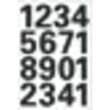 HERMA - Etiquette 4168 25mm chiffres 0-9 noir | 10 pièces