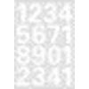HERMA - Etiquette 4170 25mm chiffres 0-9 blanc | 10 pièces