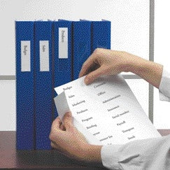 Quantore - Porte-étiquette Djois 25x102mm autocollant transparent 12 pièces