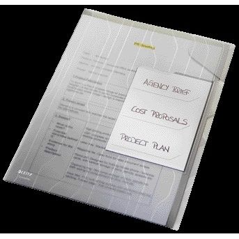 Leitz - Combifile 4729 dossier de tri A4 PP transparent 3 pièces