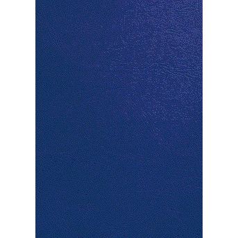 GBC - Page de garde A4 aspect cuir bleu roi 100 pièces