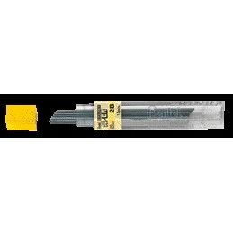 Pentel - Mine de crayon 2B 0,9mm noir tube de 12 pièces