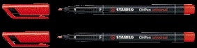Stabilo -  Viltstift OHpen 842/40 permanent rond fijn rood