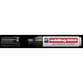 Edding - Filzstift 500 Diagonale 2-7mm schwarz | 10 Stück