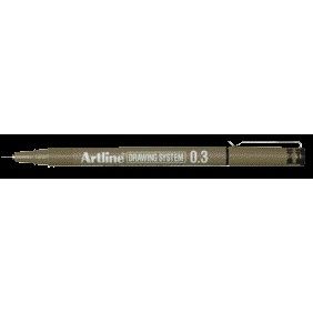 Artline - Fineliner technique 0,3mm noir | 12 pièces
