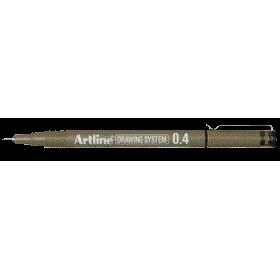 Artline -  Fineliner technisch 0.4mm zwart | 12 stuks