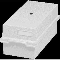 Exacompta - Boite à fiches A6 longue plastique grise