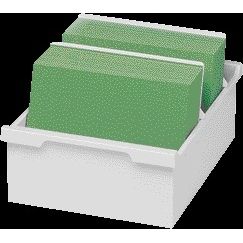 Multiform - Boîte à fiches A5 en plastique gris