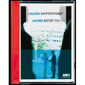 Jalema -  Rapportenmap strip en dekplaatje rood | 50 stuks