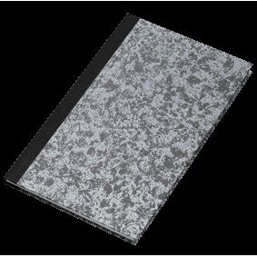 Atlanta - Notizbuch Djois Excellent genäht 330x205mm 288 Seiten liniert grau wolkig | 5 Stück