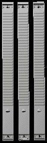 Quantore - Elément tableau planning Djois taille 2 48mm 35 emplacements gris