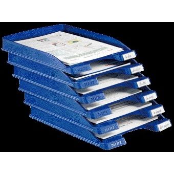 Leitz -  Brievenbak Plus Slim A4 blauw | 10 stuks