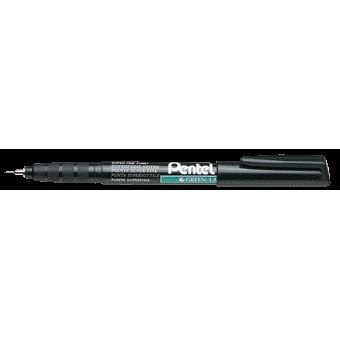 Pentel -  Fineliner  nmf50 f zwart | 12 stuks
