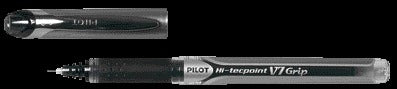 Pilot - Stylo roller Hi-Tecpoint Grip V7 moyen noir | 12 pièces
