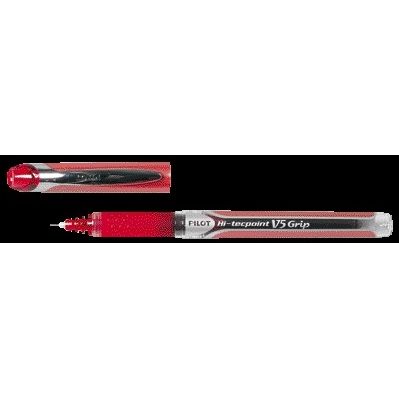 Pilot - Stylo roller Hi-Tecpoint V5 Grip fin rouge | 12 pièces