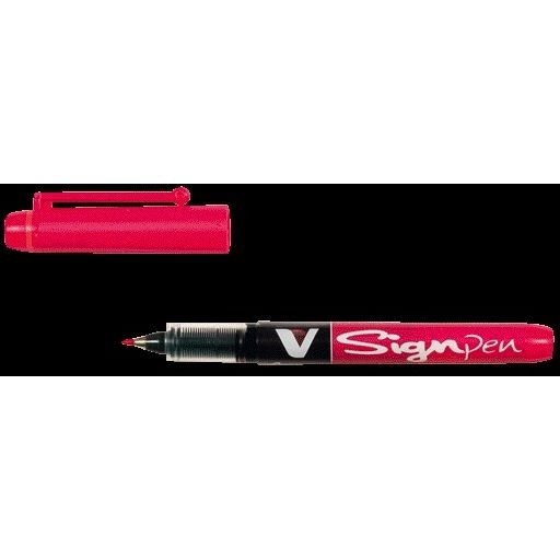 Pilot - Fineliner V Signpen fin rouge | 12 pièces