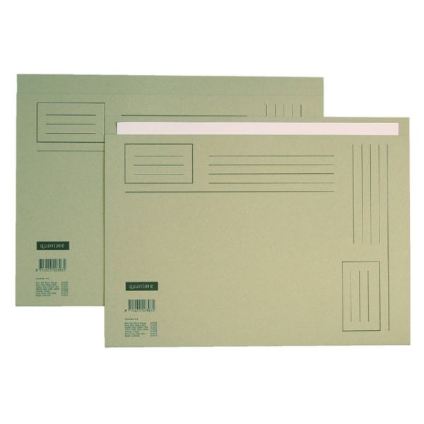 Quantore - Faltmappe Folio unebene Seite 230gr grau