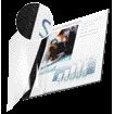 Leitz - Couverture de reliure 7mm couverture souple noir 10 pièces
