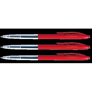 Quantore -  Balpen drukknop rood medium