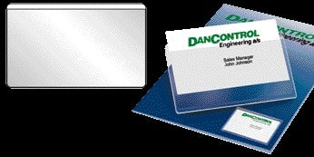 Djois -  Visitekaarttas  105x60mm zelfklevend bovenkant open transparant 10 stuks