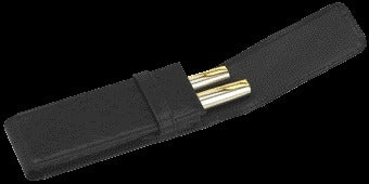 Van der Spek -  Pennenetui 322 2dlg nerfleer zwart