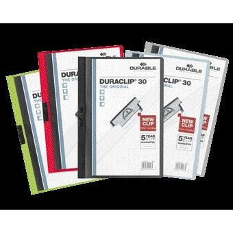 Durable -  Klemmap  duraclip a4 3mm 30v ass