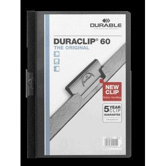 Durable - Klemmap Duraclip A4 6mm 60 feuilles noir | 25 pièces