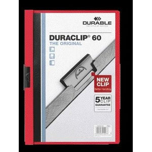 Durable -  Klemmap  duraclip a4 6mm 60v rd