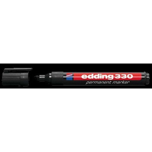Edding - Filzstift 330 Diagonale 1,5-5mm schwarz | 10 Stück