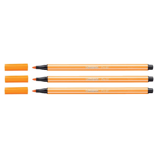 Stabilo - Viltstift pen 68/54 m oranje | 10 stuks